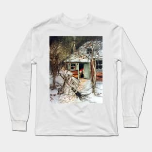 The Three Little Men From The Wood - Arthur Rackham Long Sleeve T-Shirt